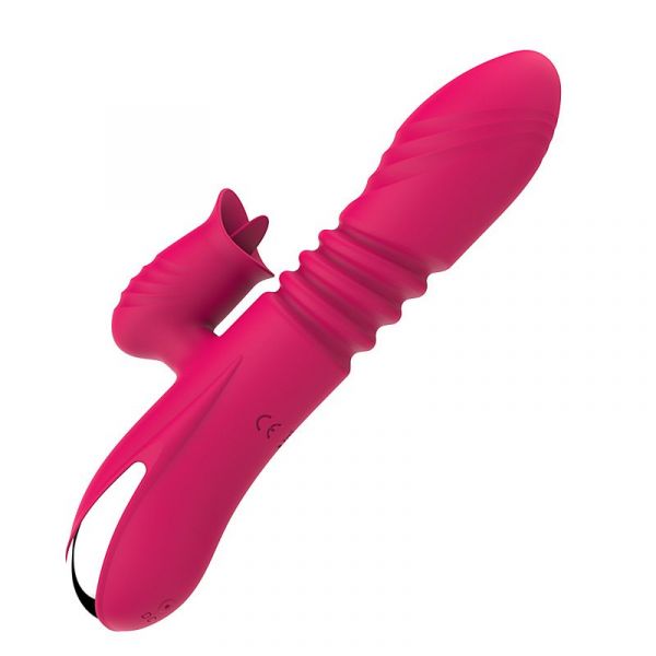 Vibrador Duplo Estimulo com Língua e Vai e Vem 2