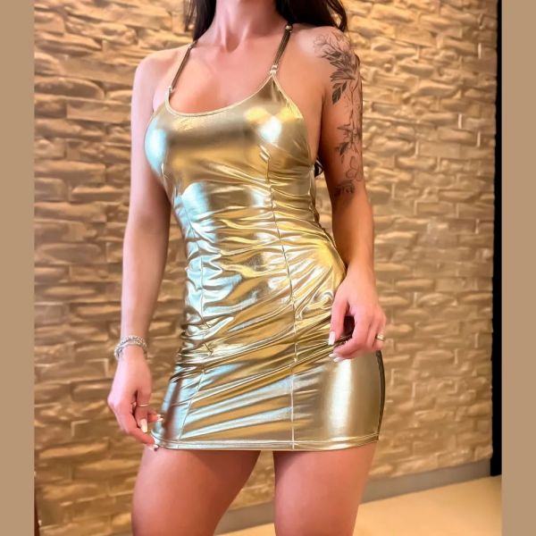 Vestido Sensualle Metalizado