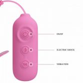 Estimulador de Mamilos com Vibrador e Choques - Nipple Clip