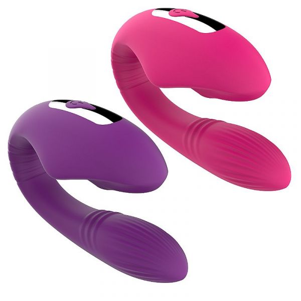 Vibrador de Casal com Pulsação Controle Remoto