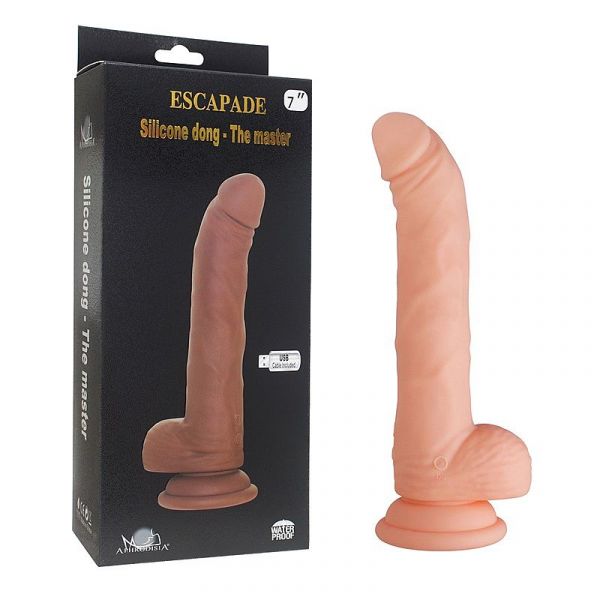 Pênis Recarregável Vibrador Rotativo - The Master - Aphrodisia