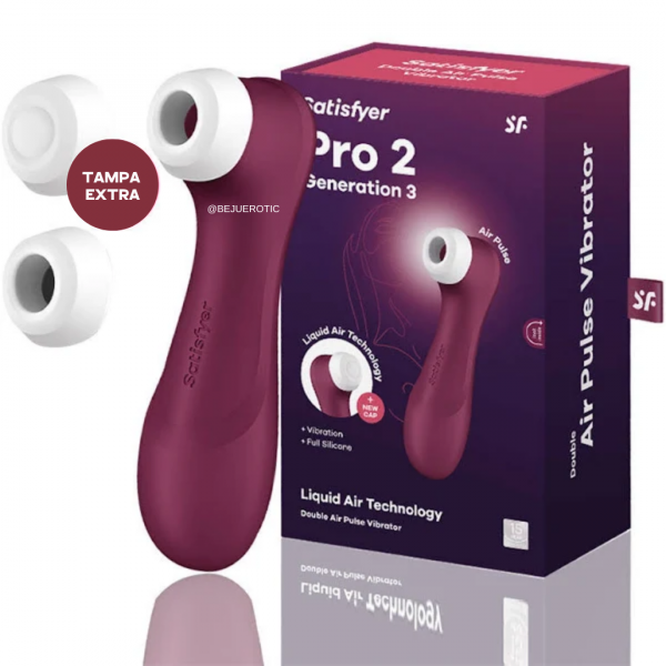 Satisfyer Pro 2 Generation 3 Wine Vermelho (APP)