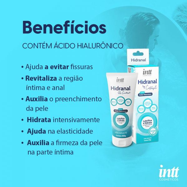 Hidranal Lubrificante e Hidratante Anal com Ácido Hialurônico