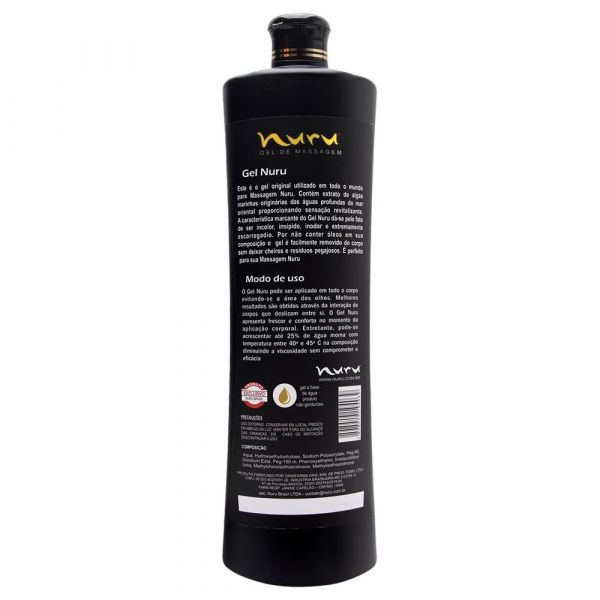 Nuru 1000ml Max Premium Alta Viscosidade