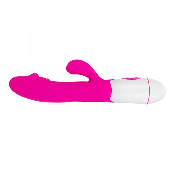 Vibrador Duplo Estimulo Recarregável de Ponto G e Clitóris