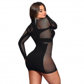 *Vestido com Mangas Longas e detalhes em Strass