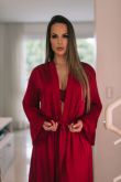 Robe Longo Cetim Sofisticado