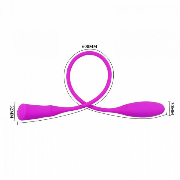 Vibrador Duplo Estímulo Snaky Vibe - Pretty Love