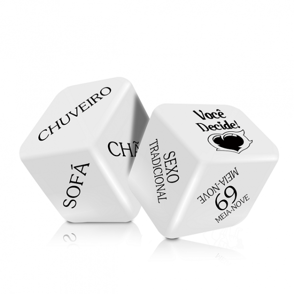 Dado Jogo Cubo do Amor Hot com 2 Unidades