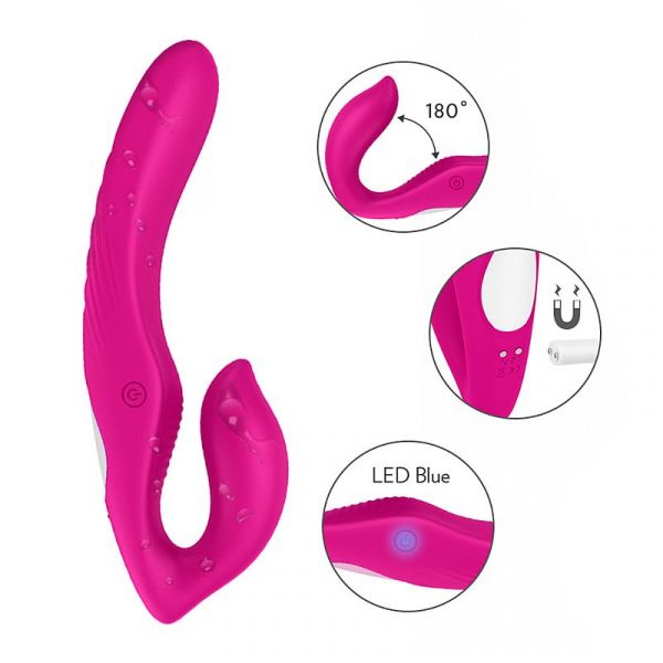 Vibrador Dupla Penetração Strapless - Nami - S-Hande