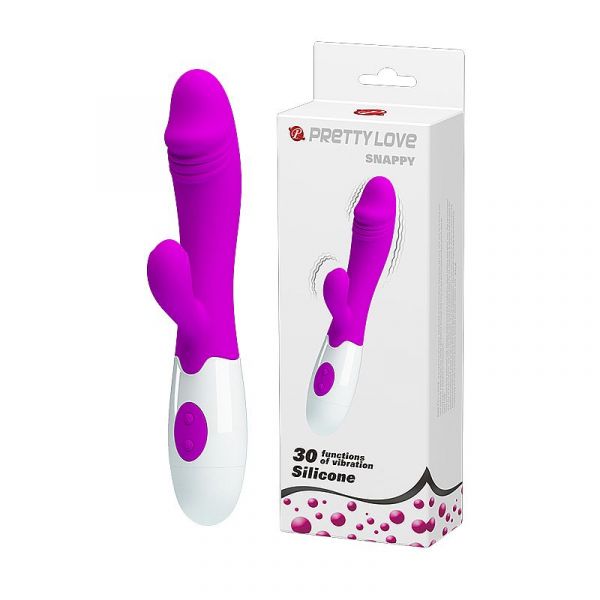 Vibrador Duplo Ponto G e Clitóris Snappy - 30 Vibrações