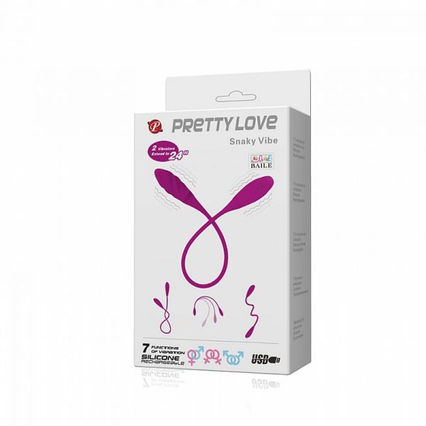 Vibrador Duplo Estímulo Snaky Vibe - Pretty Love