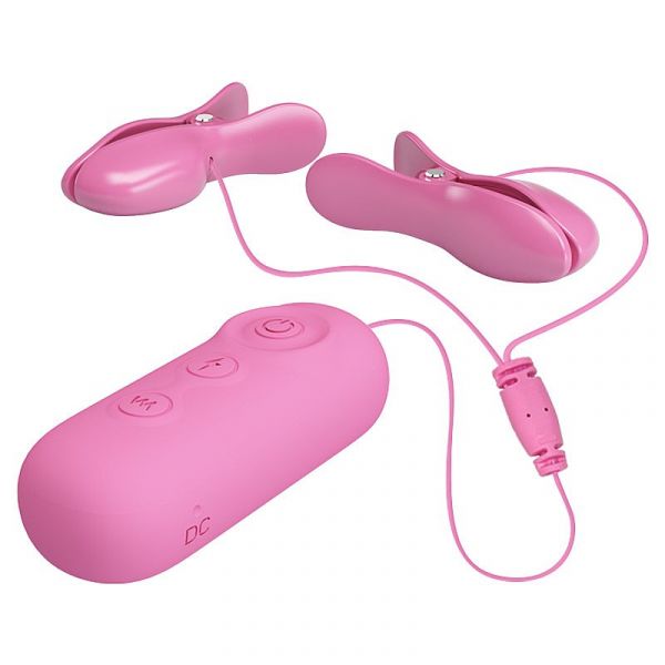 Estimulador de Mamilos com Vibrador e Choques - Nipple Clip