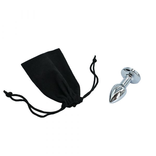 Plug PP Metal Mini Cromado Cônico