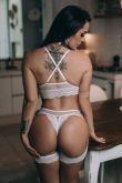 *Conjunto Sem Bojo Arrastão e Renda Tanga Cinta Liga