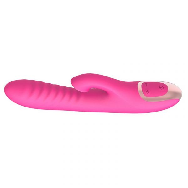 Vibrador Duplo Estímulo Texturizado com Sucção para Clitóris