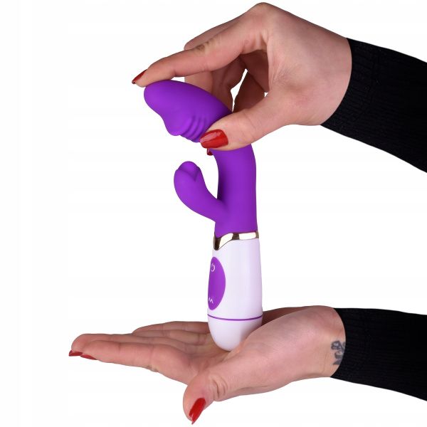 Vibrador Duplo Estimulo Ponto G e Clitóris Snappy - 30 Vibrações