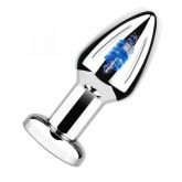 Plug Anal em Aço com Vibro sem Controle Remoto - Tamanho P