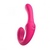 Vibrador Dupla Penetração Strapless com Controle Remoto