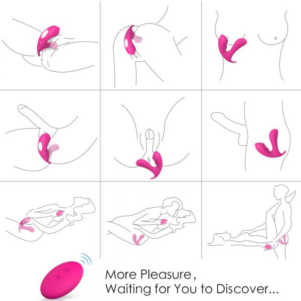 Vibrador Tripla Penetração Estímulo Cara