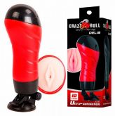 Lanterna Marturbador em Cyberskin com Voz com Ventosa - Crazy Bull