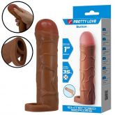 Capa 18x3,9 cm CyberSkin com Anel de Escroto - Bunion