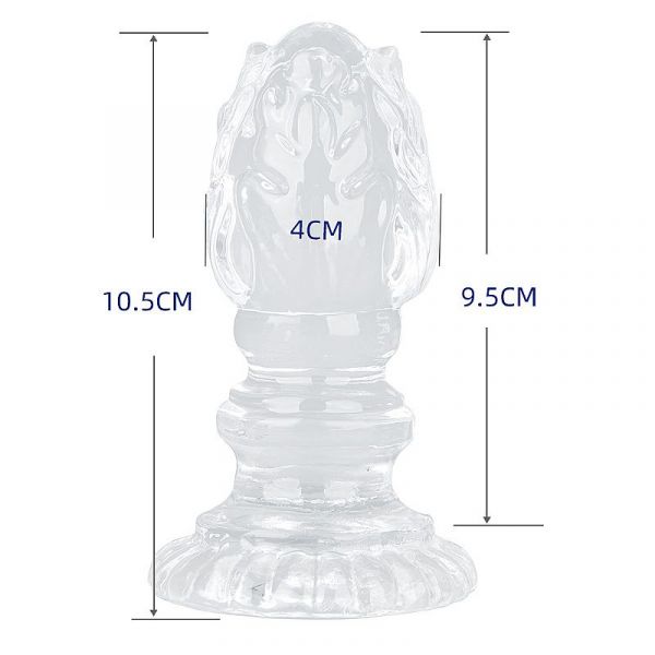 Plug em Silicone Com textura - 10,5x4,0cm