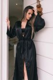 Robe Longo Cetim Sofisticado