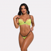 *Conjunto Meia Taça em Renda com Aro