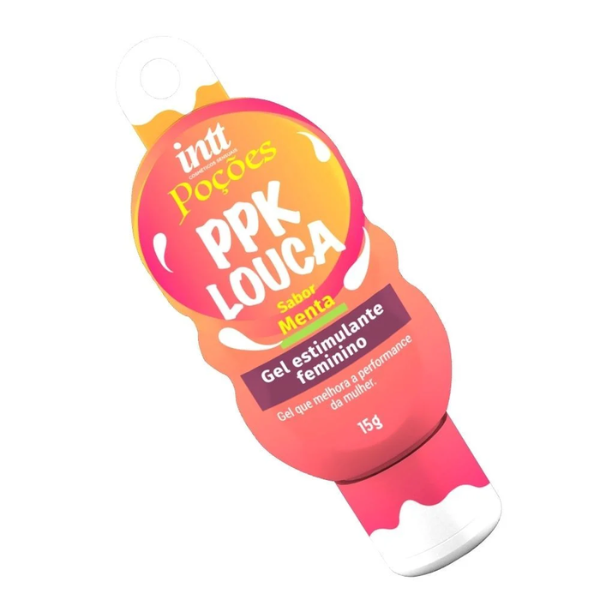 Excitante Poção Ppk Louca Gel Com Efeito Quente E Vibratório Com Aroma De Menta 15G