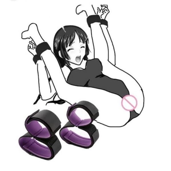 Kit Bondage Algema de Punhos e Coxas\tornozeleiras