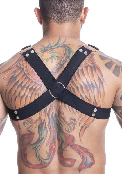 Harness Elástico em Metal Preto