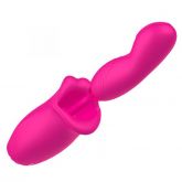 Vibrador Sugador em Formato de Boca com Dedilhar