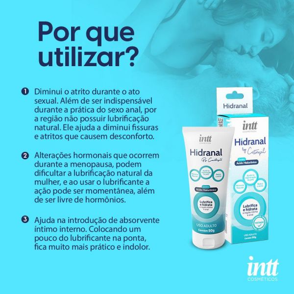 Hidranal Lubrificante e Hidratante Anal com Ácido Hialurônico