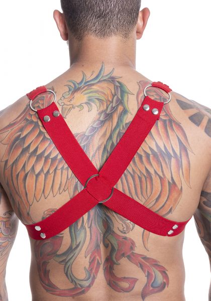 Harness Elástico Vermelho com Metal