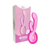 Vibrador Duplo Estímulo Medusa Flexível 2 Em 1