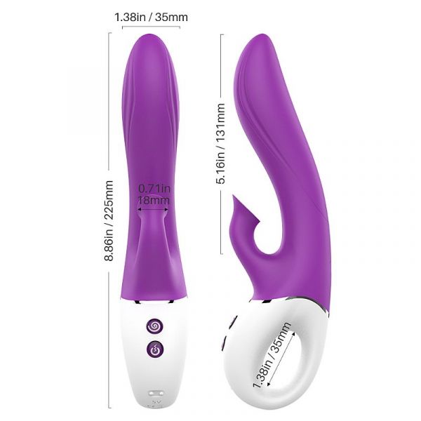 Vibrador Duplo Estímulo com Sucção - Dew - S-Hande