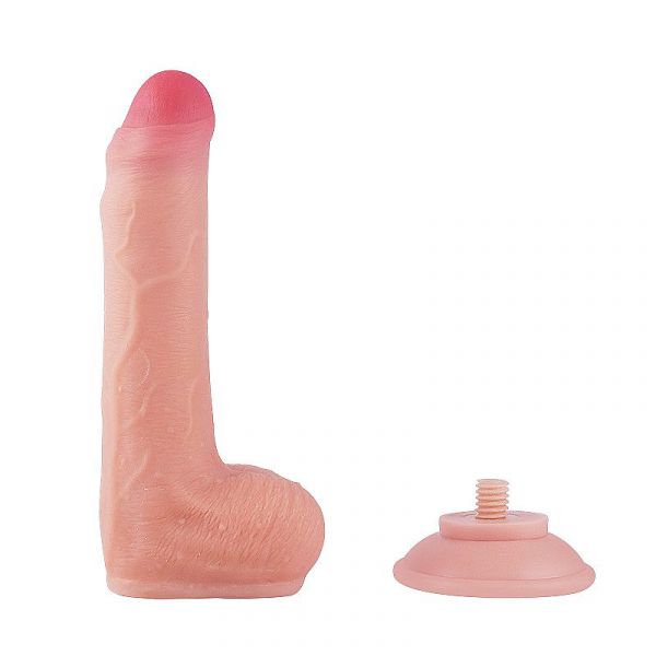 Pênis 18,3 X 3,4 cm Super Realístico Dupla Camada - Ventosa