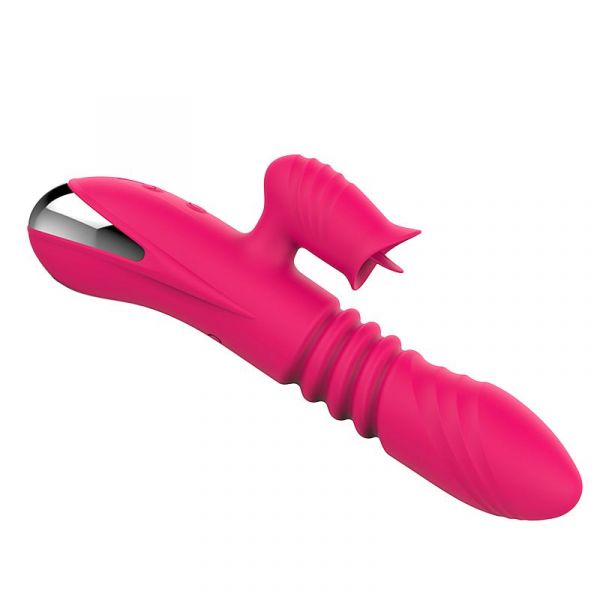 Vibrador Duplo Estimulo com Língua e Vai e Vem 2