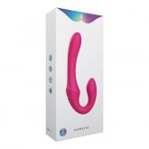 Vibrador Dupla Penetração Strapless com Controle Remoto