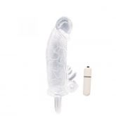 Capa com Vibrador 15,5x4,1 em Jelly
