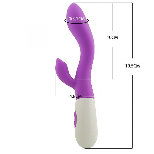 Vibrador Duplo Estimulo - Recarregável