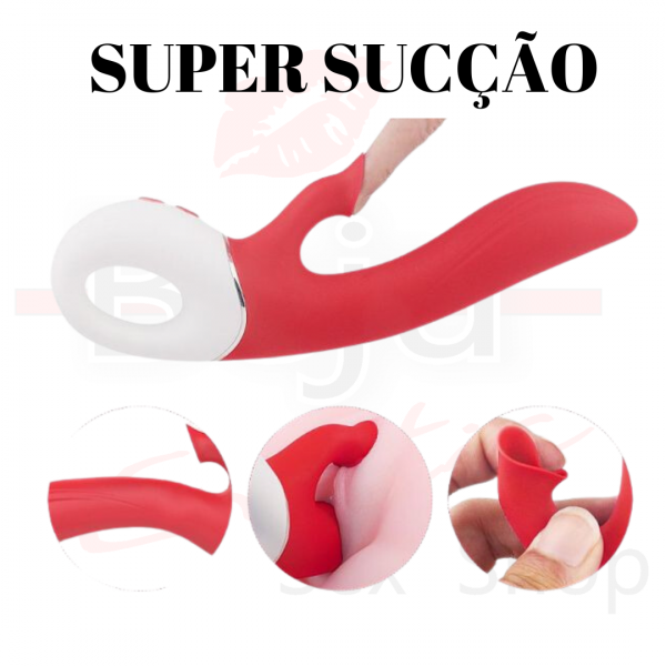 Vibrador Duplo Estímulo com Sucção - Dew - S-Hande