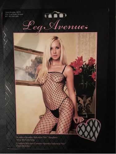 Macacão Bodystocking Arrastão