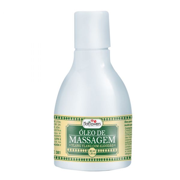 Óleo para Massagem Ylang Ylang e Algodão 40ml