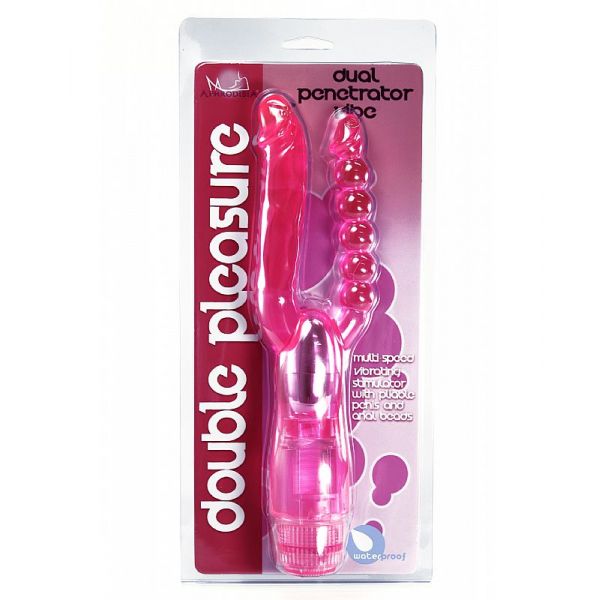 Vibrador Dupla Penetração Cristal Jelly