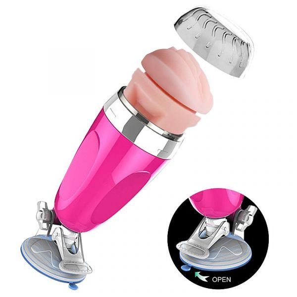 Lanterna Masturbador com Ventosa - Vagina - X5 Cup