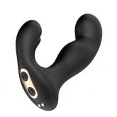 Vibrador de Próstata com Função Dedilhar - Preto - Recarregável