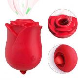 Estimulador Formato Rosa Cúpula - 2x1 com Pulsação e Língua