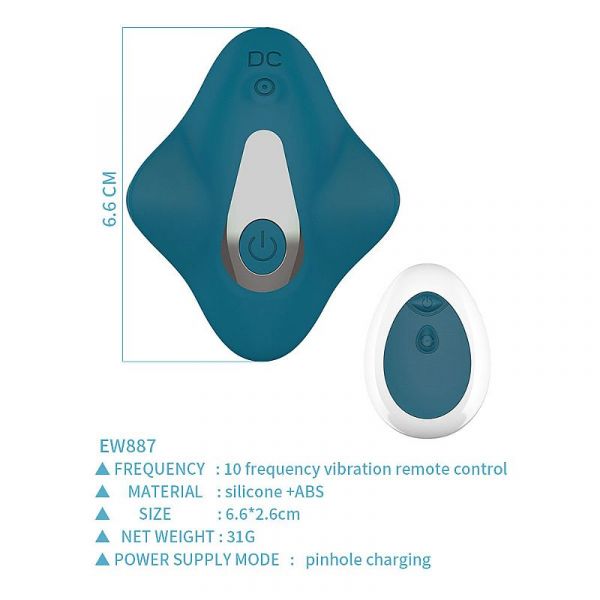 Vibrador de Calcinha  ou de Clitóris com Controle - Recarregável